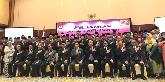 Anggota KPUD di 16 provinsi resmi dilantik