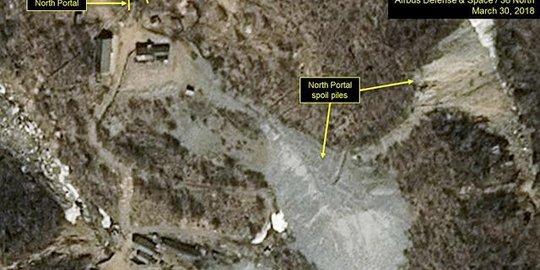 Disaksikan wartawan asing, Korut hancurkan lokasi uji coba nuklir