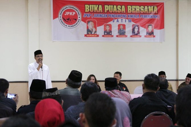 gus ipul buka puasa bersama jaringan pendamping kinerja pemerintah jpkp