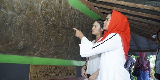 Kunjungi situs kerajaan Majapahit, Puti ajak putri sulungnya kampanye