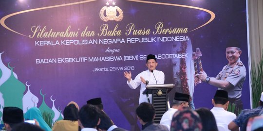 Kapolri imbau mahasiswa tak sebarkan berita negatif atau hoaks