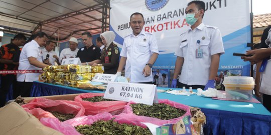 BNN musnahkan 68 kg katinon dan ribuan ekstasi