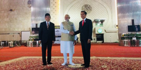 Jokowi ajak PM India kunjungi Masjid Istiqlal