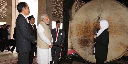 Jokowi ajak PM India keliling Masjid Istiqlal