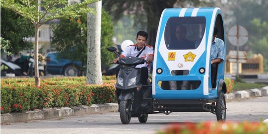 Keren, kampus teknik Unsyiah ciptakan becak listrik ramah lingkungan