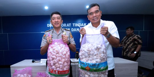 Polisi amankan 30.000 ton bawang putih impor