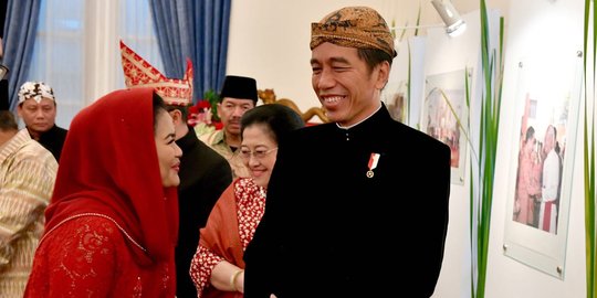 Keakraban Puti Guntur dan Jokowi saat peringatan Hari Lahir Pancasila