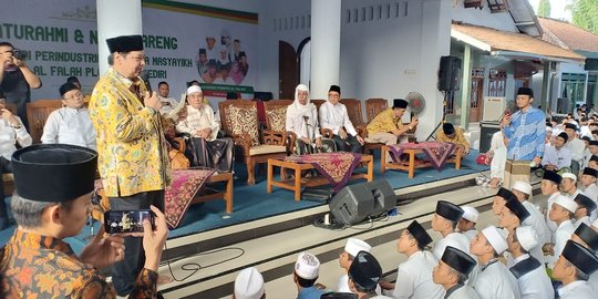 Sowan ke ulama Ponpes Ploso Kediri, Ketua Umum Golkar minta doa restu