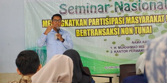 Misbakhun sosialisasikan program Jokowi pentingnya transaksi nontunai