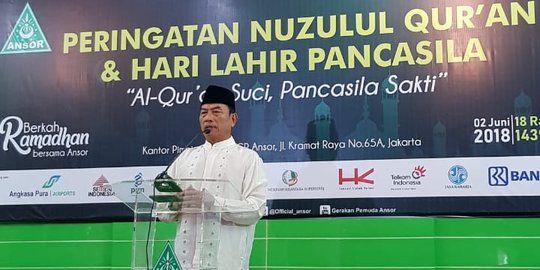 Hadiri Nuzulul Qur'an di GP Ansor, Moeldoko sebut relevansi Pancasila mulai diusik