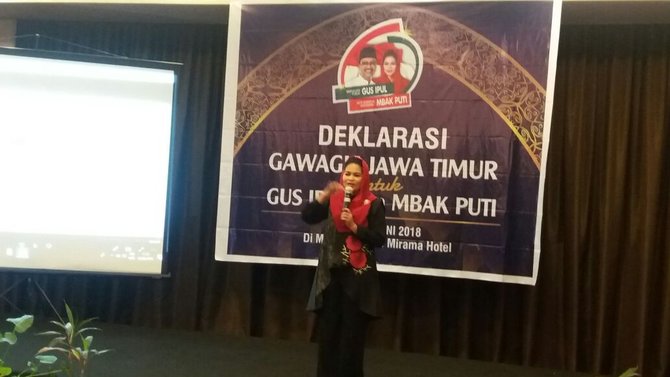 gawagis jatim deklarasi dukung pasangan calon gubernur wakil gubernur jatim nomor urut 2 saifullah yusuf puti guntur soekarno