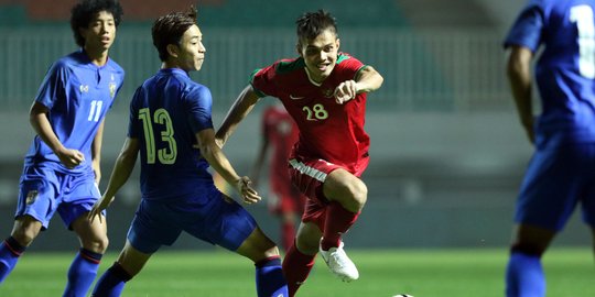 Timnas Indonesia U-23 ditahan imbang Thailand 0-0