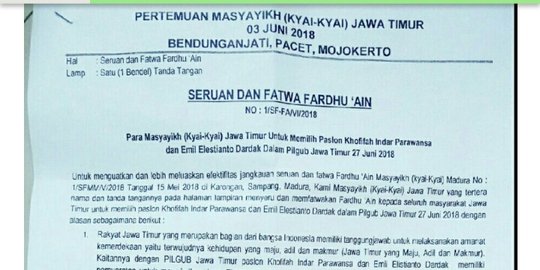 Iggi Fatwa Fardhu Ain Memilih Khofifah Adalah Dagelan Merdeka Com