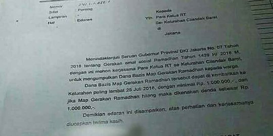 Sandiaga sebut edaran zakat Rp 1 juta bukan hal baru