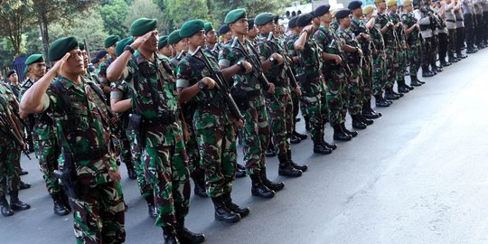 TNI hingga anjing pelacak dikerahkan dalam apel kesiapan Asian Games 2018