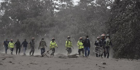 Korban tewas gunung berapi Guatemala bertambah jadi 65 orang