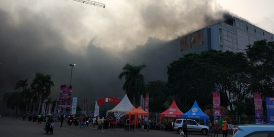 Lokasi kebakaran PRJ Kemayoran gedung kosong & dalam pengerjaan