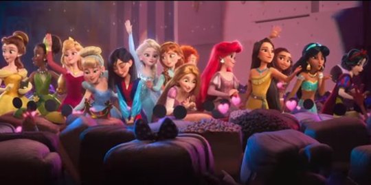 Putri-putri Disney mampir di RALPH BREAKS THE INTERNET 