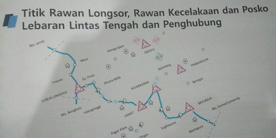 Ini daerah rawan longsor dan kecelakaan di jalur mudik wilayah Sumsel