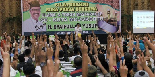Dapat dukungan ribuan tokoh se Mojokerto, Gus Ipul akan jalankan program Baja Emas