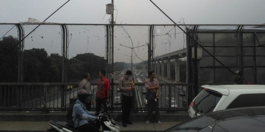 Pascapelemparan di Tol Cikampek, JPO dijaga 2 polisi dan CCTV ditambah