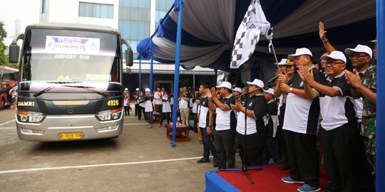 Berangkatkan 2.048 peserta mudik gratis, PT Taspen bekali asuransi senilai Rp 25 juta