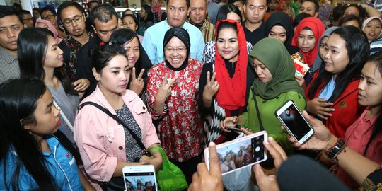 Manfaat cuti lebaran, Risma blusukan kampung menangkan Gus Ipul - Puti