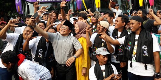 Lepas peserta mudik gratis, Cak Imin minta didoakan jadi cawapres