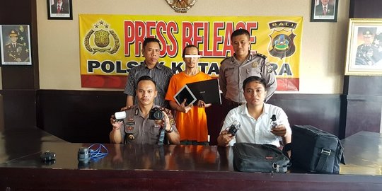 Panjat tembok, Wahyu gasak kamera hingga laptop milik Made