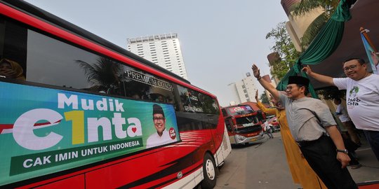 Muhaimin Iskandar lepas 1.100 peserta Mudik C1nta