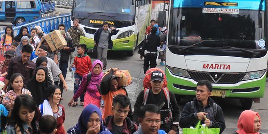 H-5 Lebaran, 43.887 pemudik berangkat dari Terminal Kampung Rambutan