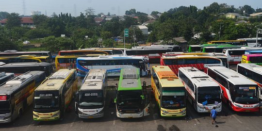 H-5, 1.711 bus berangkat dari Terminal Kampung Rambutan