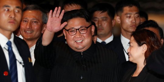 Kim Jong-un habiskan malam di Merlion Park