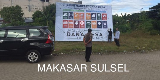 Baliho capaian dana desa muncul di sudut kota, dari Sabang sampai Merauke