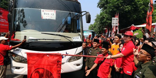 Puan Maharani lepas 143 bus Mudik Bareng PDIP