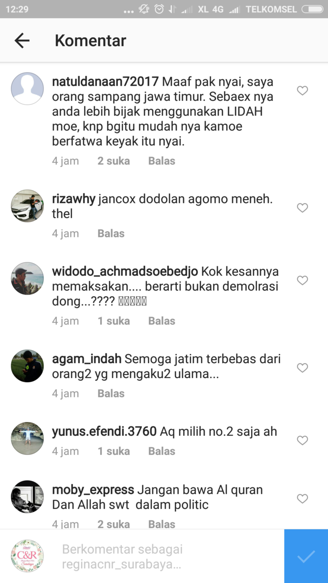 warganet komentari soal fatwa fardu ain pilih khofifah