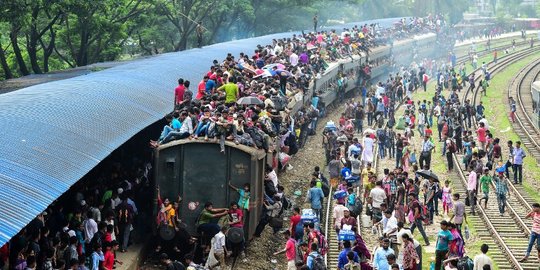 Horornya mudik Lebaran ala warga Bangladesh