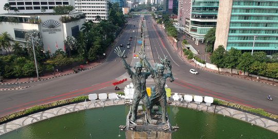 Jakarta sepi dan lengang di hari pertama Lebaran