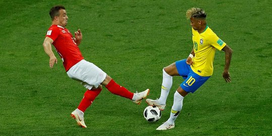 Sempat unggul, Brasil ditahan imbang Swiss 1-1