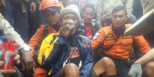 6 Hari hilang di Gunung Adeng, seorang kakek akhirnya ditemukan selamat