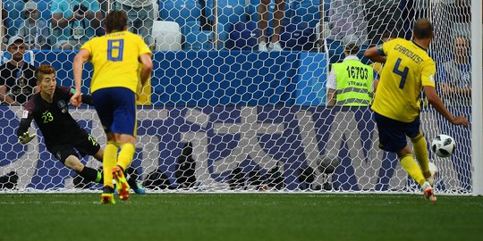 Penalti Granqvist sukses bawa Swedia taklukan Korea Selatan