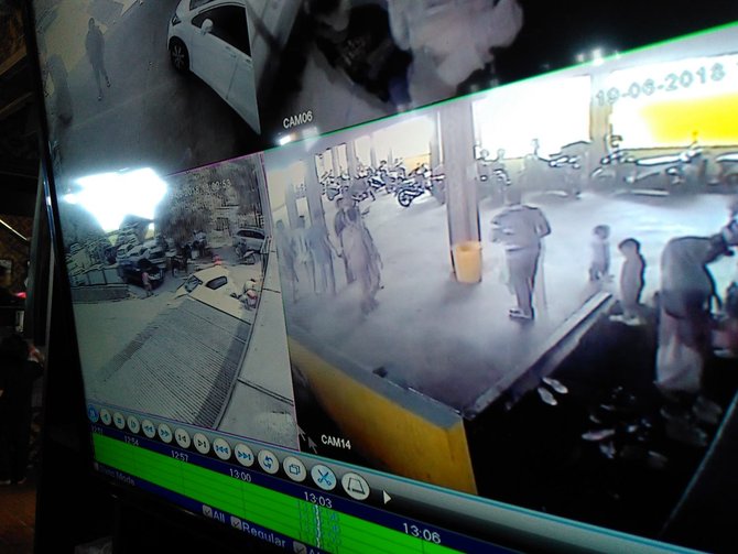 penangkapan terduga teroris terekam cctv