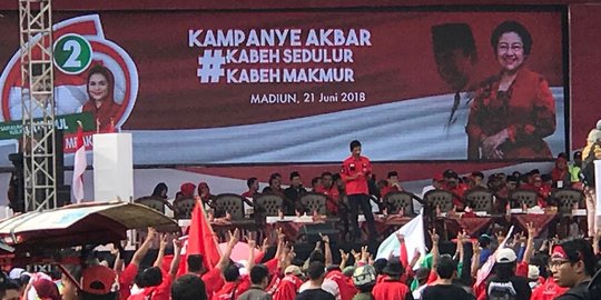 Kampanye di Madiun, Basarah mantapkan Gus Ipul-Puti pilihan rakyat