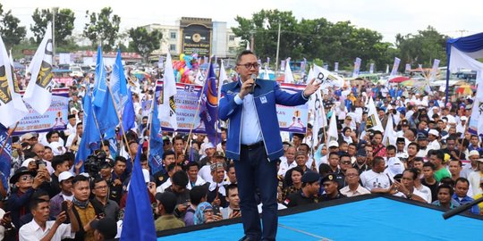 Hadiri kampanye akbar, Ketum PAN optimis Syamsuar-Edy menang