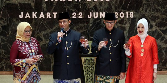 Anis-Sandi gelar Malam Resepsi HUT Jakarta ke-491 di Balai Kota