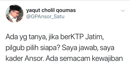 Ketua Umum GP Ansor beri sinyal dukungan untuk Gus Ipul