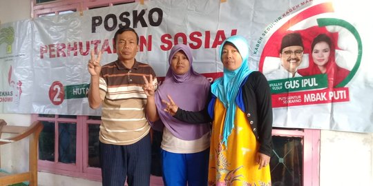 Perkuat Gus Ipul-Puti, relawan Jokowi dirikan posko-posko warga hutan