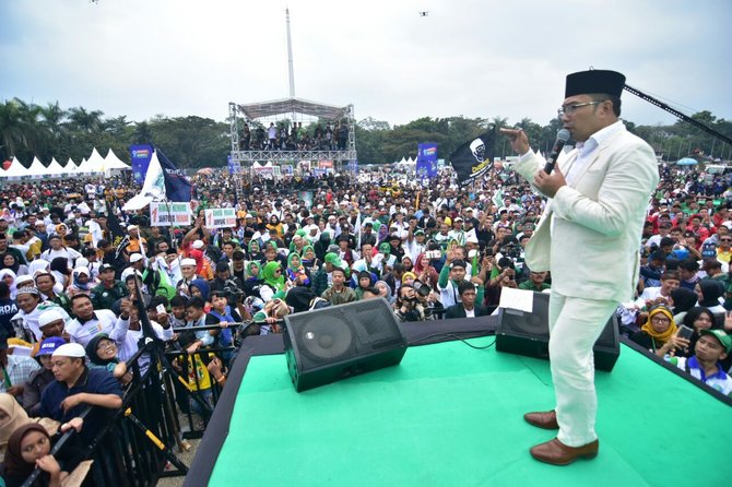 kampanye akbar ridwan kamil di tegalega