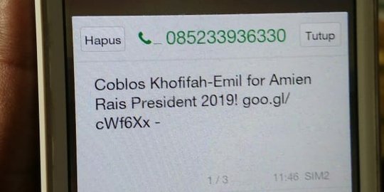 Bawaslu Jatim selidiki penyebaran SMS pilih 'Khofifah-Emil for Amien Rais 2019'