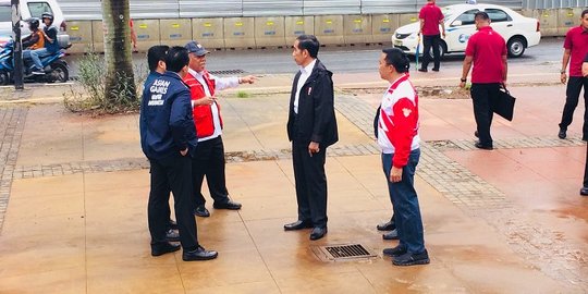 Jokowi tinjau venue Asian Games di GBK